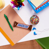 Confezione da 5 barrette di cioccolato Snickers al caramello di arachidi | Snack calcio | (1x5x50g)