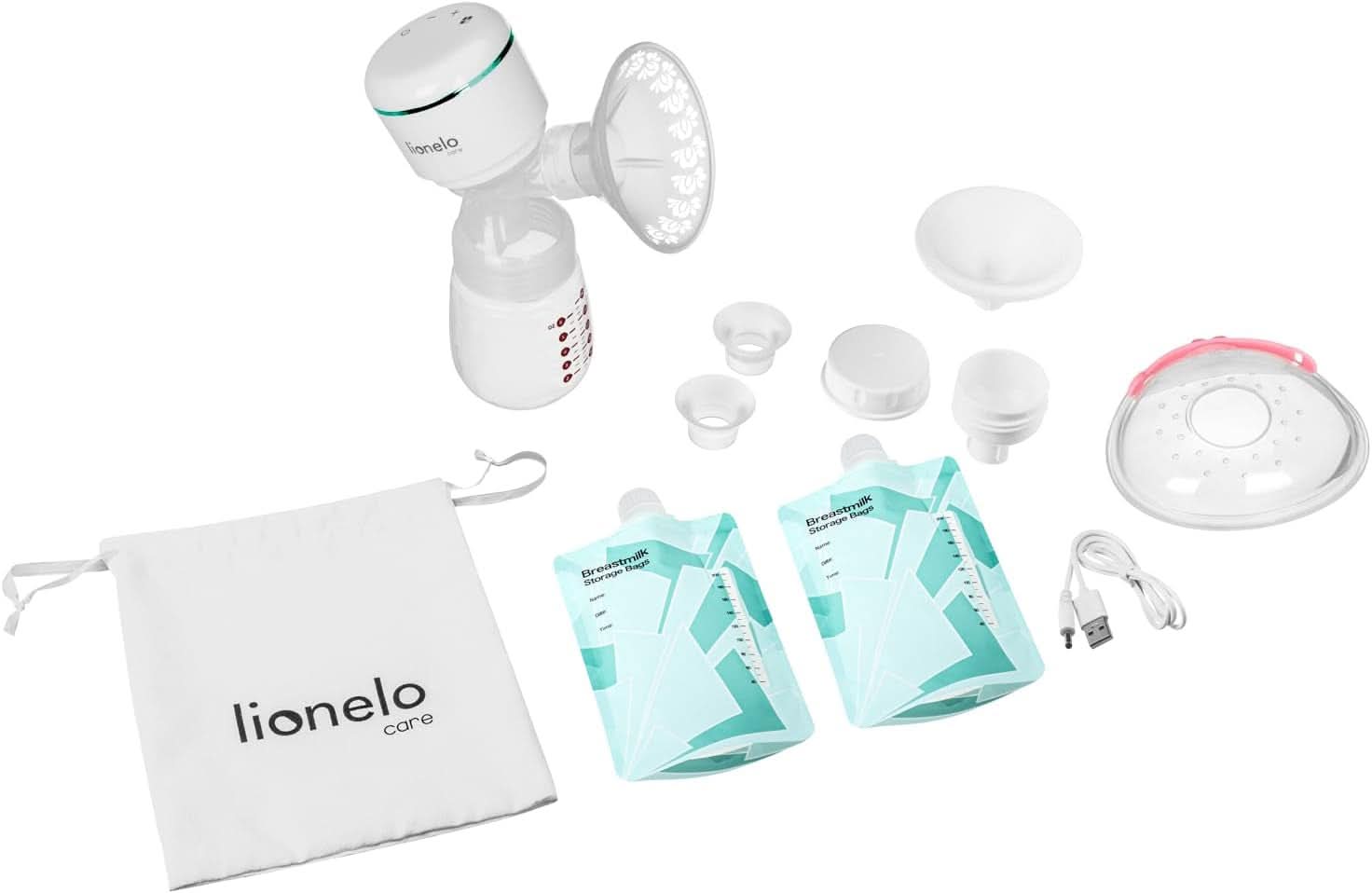 LIONELO Tiralatte elettrico LIONELO Fidi plus 180 ml, tiralatte portatile a risparmio energetico, 9 livelli di massaggio, autonomia 150 min Accessori Alimentazione e Allattamento Bebe Naty Shop