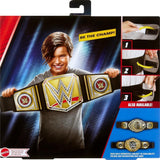 Mattel Cintura del campionato WWE Mattel, gioco di ruolo e costume del campionato universale WWE indiscusso, ca. Cintura In Ecopelle Lunga 100 Cm Con Vestibilità Unica, HYJ35 Action figures Naty Shop