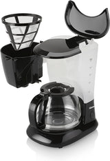 Caffettiera Tristar da 1,25 litri - Per 10-12 tazze, adatta anche per il campeggio, CM-1245, Nero