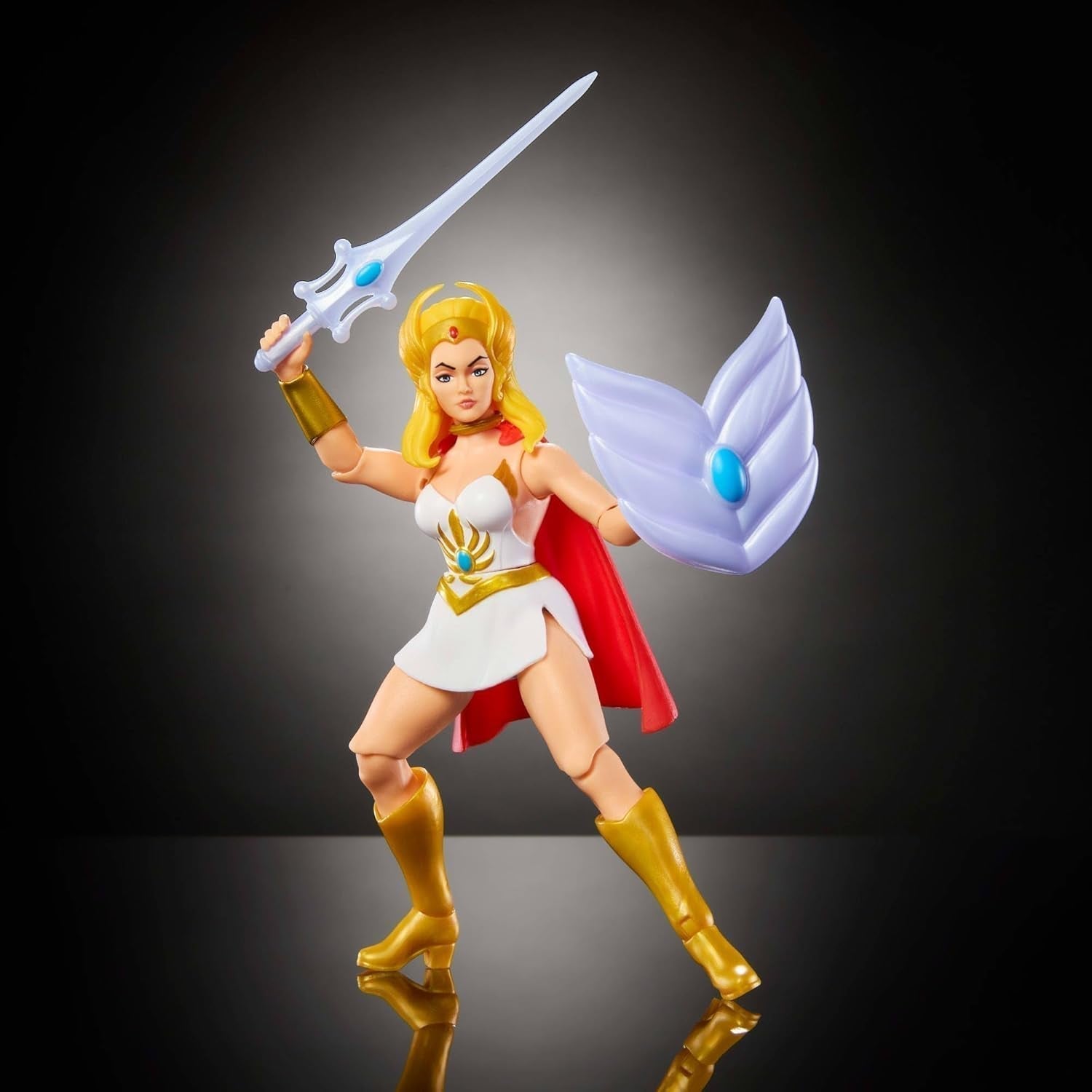 Action figure cartoon di Masters of the Universe Origins She-Ra, alta circa 14 cm, eroina televisiva degli anni '80, principessa del potere, design dettagliato e accessori, action figure JBM76 Naty Shop