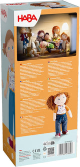 bambola HABA Malou - bambola morbida alta 30 cm per giocare e abbracciarsi - materiali morbidi e lavabili - alternativa ideale alle bambole di peluche - adatta a bambini da 1,5 anni - 2010818001
