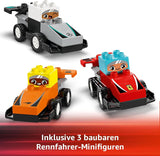 Auto da corsa del team F1 LEGO DUPLO Town con piloti, giocattolo da costruzione per tutta la famiglia, esperienza di gioco fantasiosa, regalo di compleanno per bambini, ragazzi e ragazze a partire da 2 anni 10445 Set da costruzione Besuche den LEGO-Store