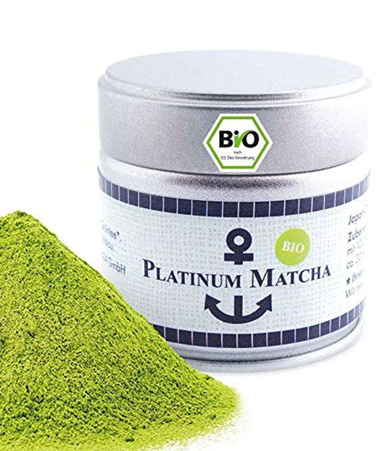 Matcha biologico premium dal Giappone, grado cerimoniale, senza pesticidi, polvere extra fine in scatola da 30 g, sapore di tè verde intenso e delicato, adatto per latte macchiato, frullati, grado cerimoniale