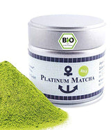 Matcha biologico premium dal Giappone, grado cerimoniale, senza pesticidi, polvere extra fine in scatola da 30 g, sapore di tè verde intenso e delicato, adatto per latte macchiato, frullati, grado cerimoniale