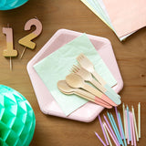 Talking Tables Graziosi tovaglioli pastello | Tovaglioli morbidi usa e getta riciclabili di alta qualità per stoviglie per decoupage da picnic per feste di compleanno per bambini, baby shower