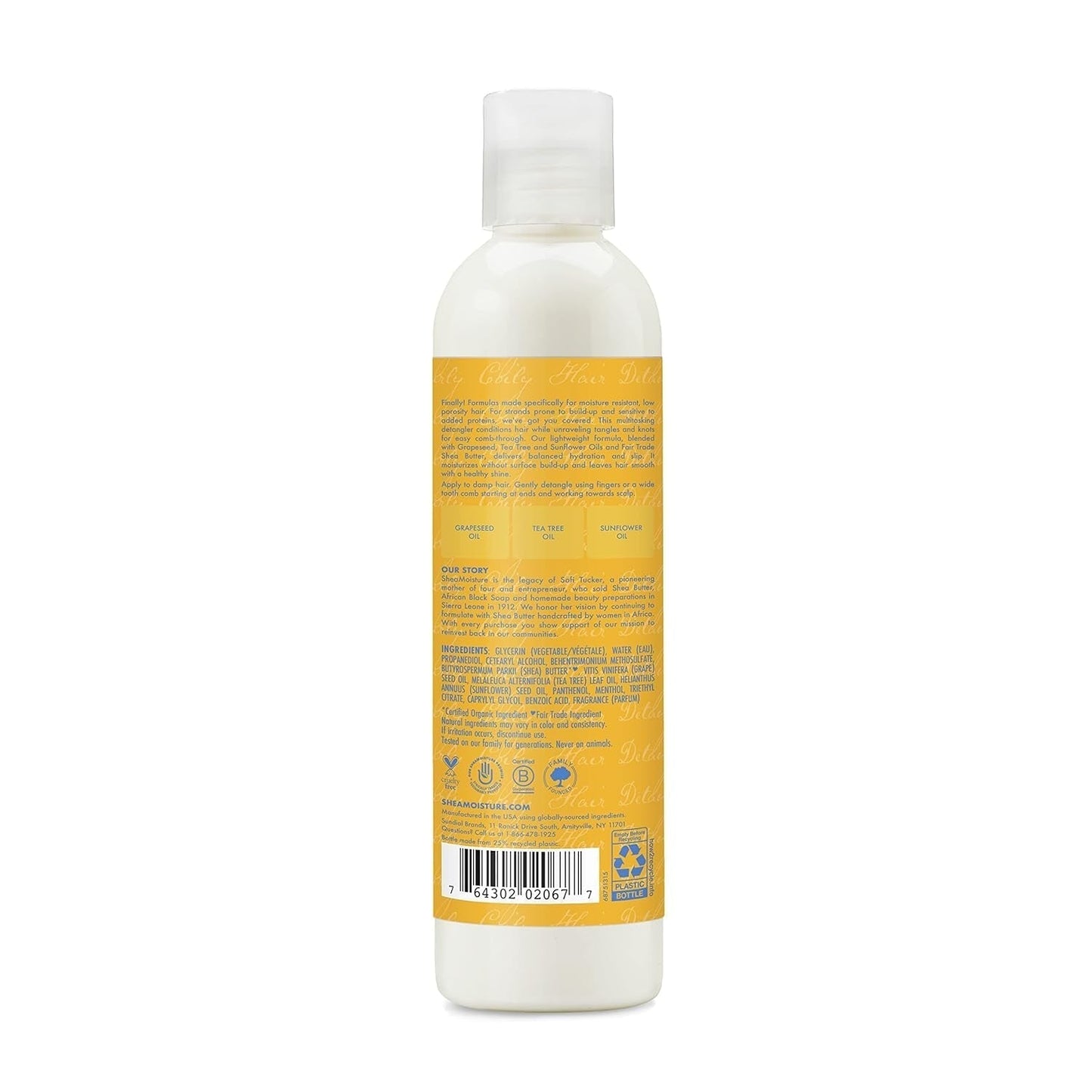 Prodotto districante idratante senza peso Flacone da 237 ml Per capelli ricci/mossi Prodotti districanti Naty Shop