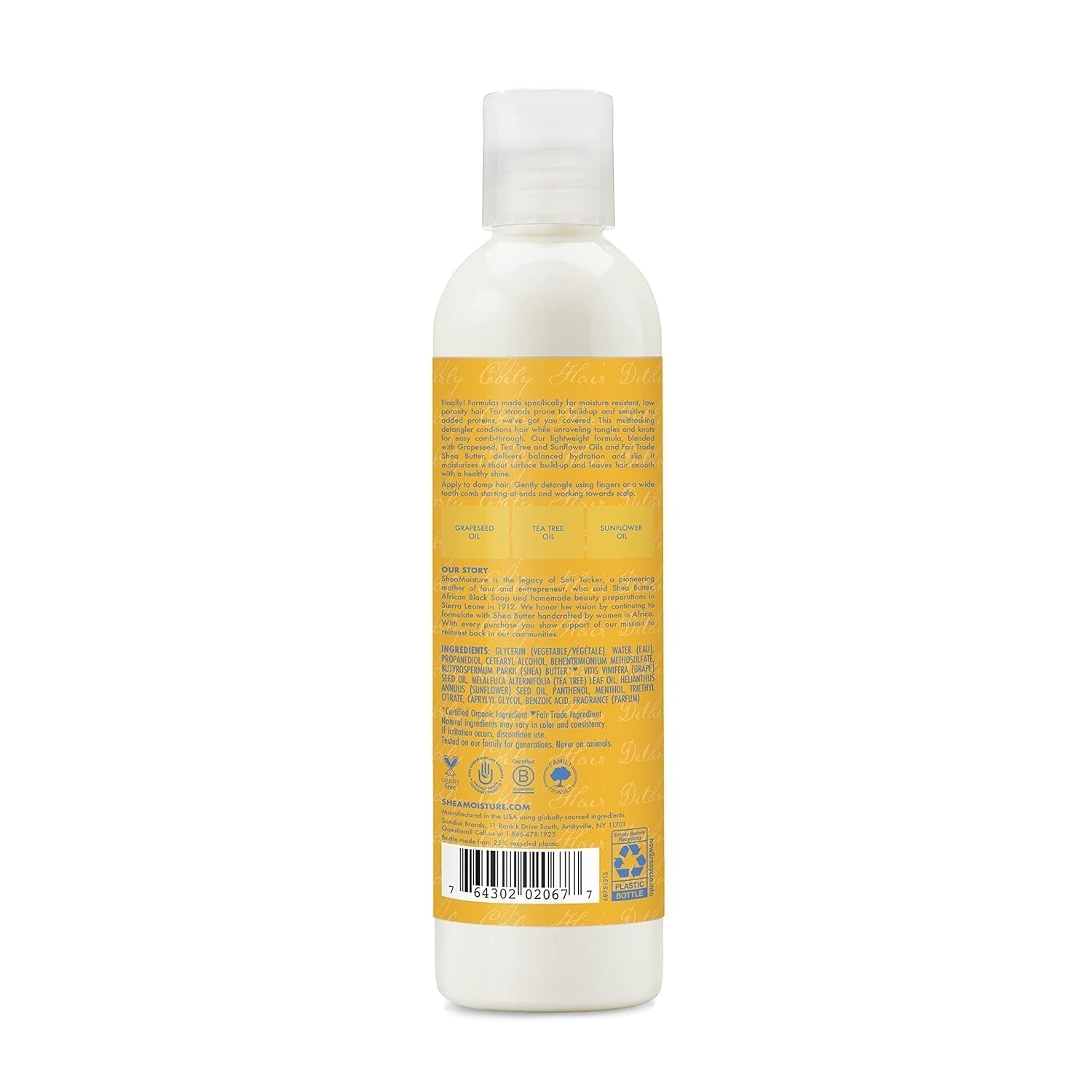 Prodotto districante idratante senza peso Flacone da 237 ml Per capelli ricci/mossi Prodotti districanti Naty Shop