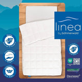 Allnights - Piumino leggero e confortevole 135X200 100% piume e piumini nuovi, adatto a chi soffre di allergie, lavabile fino a 60°C, made in Germany Piumini e trapunte Naty Shop