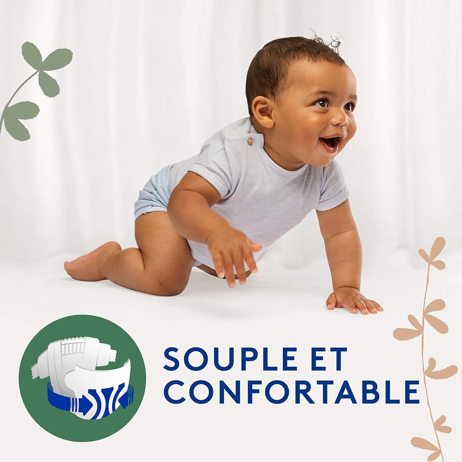 Douceur Naturelle – Pannolini taglia 3 (5-9 kg) Confezione da 1 mese – 172 pannolini