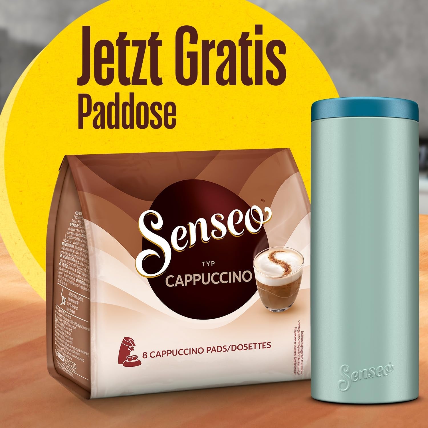 Cialde per cappuccino, 10 x 8 cialde, 80 cialde per caffè, inclusa Pad Dose