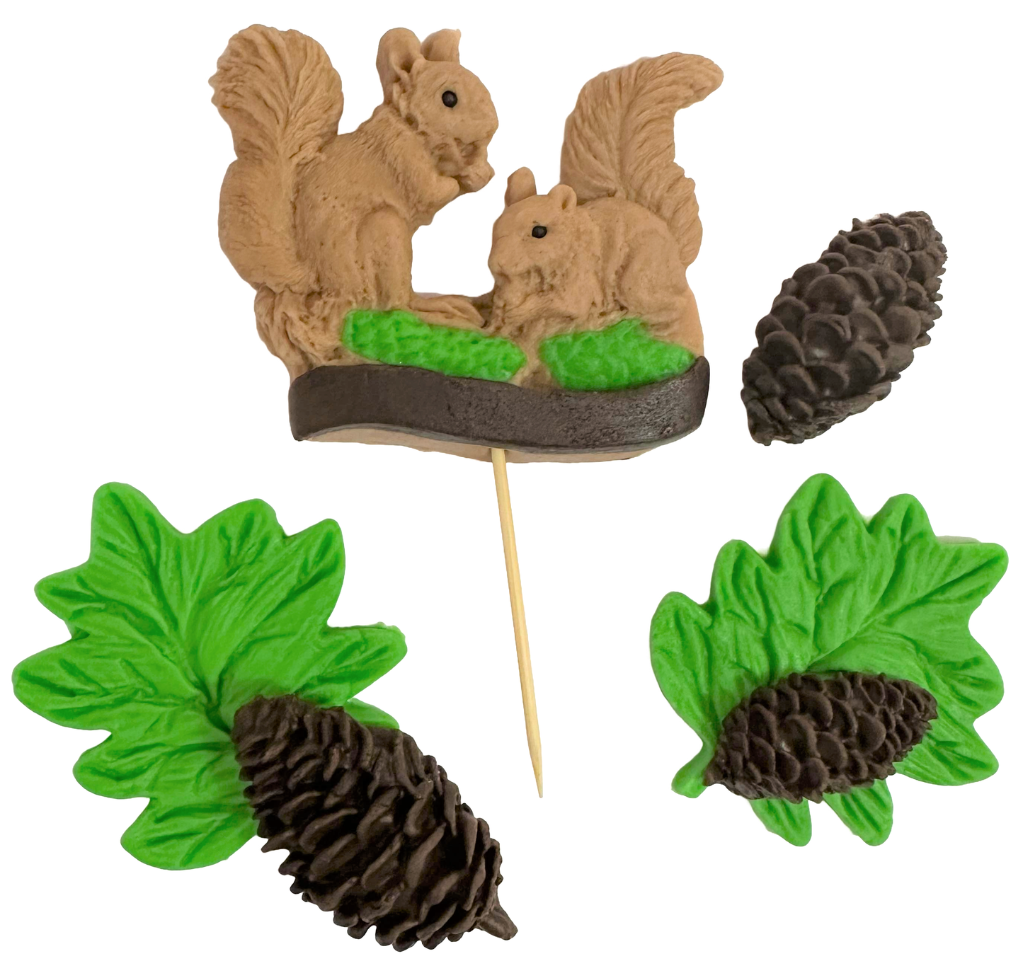 Set di 6 decorazioni di zucchero commestibili, Decorazioni in pasta di zucchero Sverite Nati Shop