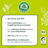 Tè nero classico Lebensbaum Earl Grey con olio naturale di bergamotto e limone, armonico, aromatico, 100% biologico, sfuso, 100g