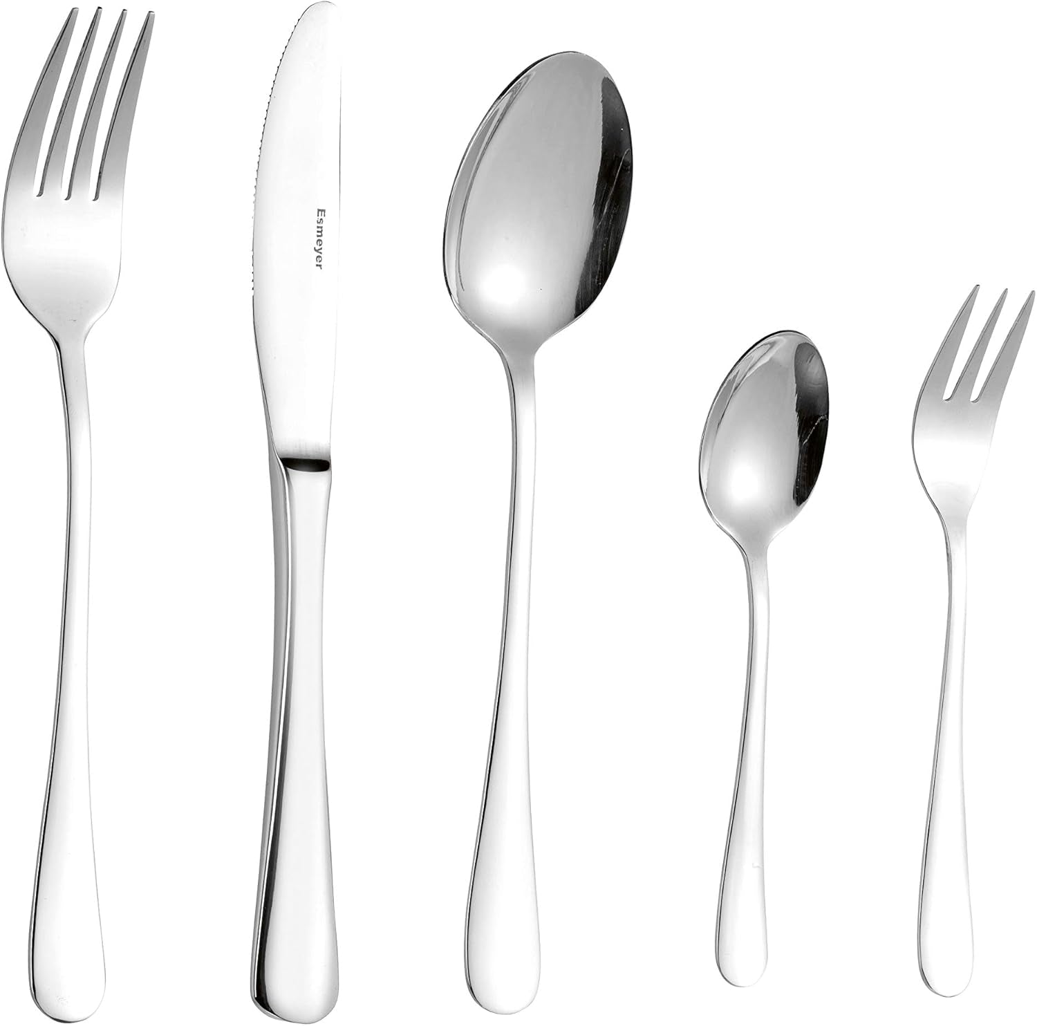 Set Posate Sylvia In acciaio inox 18/0 Lucido 30 pezzi Kitchen Naty Shop