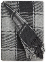 Plaid Frisco, Cotone riciclato, Tradizionale, Plaid, Per sedia, divano, divano, plaid, coperta, Antracite, 127 X 152 Cm Letti e coperte Emma Barclay