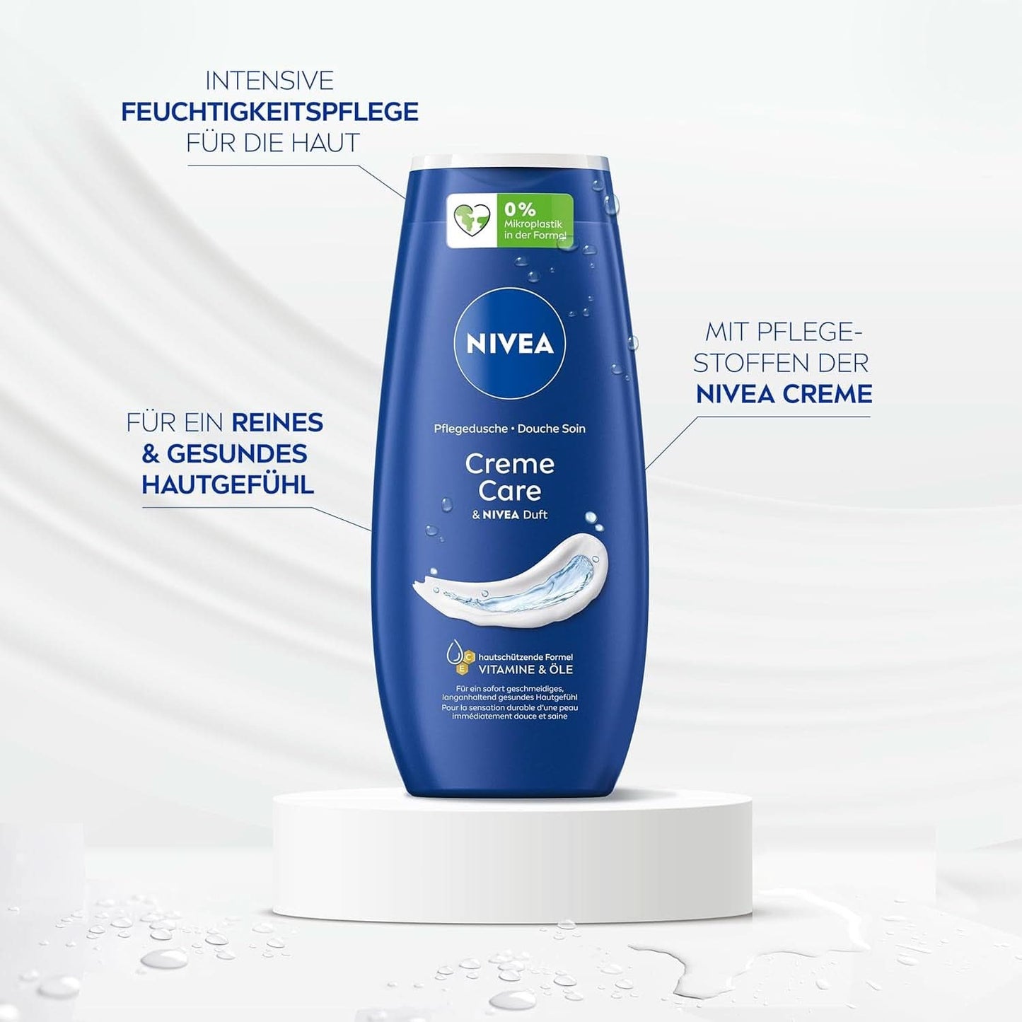 NIVEA Creme Care, gel doccia con vitamine e oli essenziali, 250 ml Doccia e bagno Naty Shop