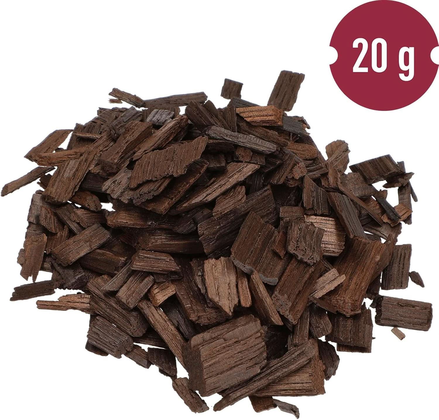 Browin Strong Roasted Oak Chips 20g - scaglie, bastoncini di quercia fini per aromatizzare l'alcol, marrone Aromi Naty Shop