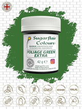 Sugarflair Max colorante alimentare verde fogliame concentrato, colorante alimentare altamente concentrato per marzapane e fondente, colorante in pasta concentrato Max - 42 g