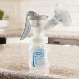 Tiralatte manuale con protezione Softshape 100% silicone (B, flangia 25mm) e opzioni anti-coliche + Biberon a bocca larga da 150 ml con tettarella a flusso lento livello 1 Accessori Alimentazione e Allattamento Bebe Naty Shop