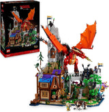 LEGO Ideas Dungeons & Dragons: La Saga del Drago Rosso, Set da costruzione per adulti, Idee regalo Dungeons and Dragons per i fan, Set da costruzione Fantasy, Attività creativa 21348 Set da costruzione Besuche den LEGO-Store Titolo predefinito