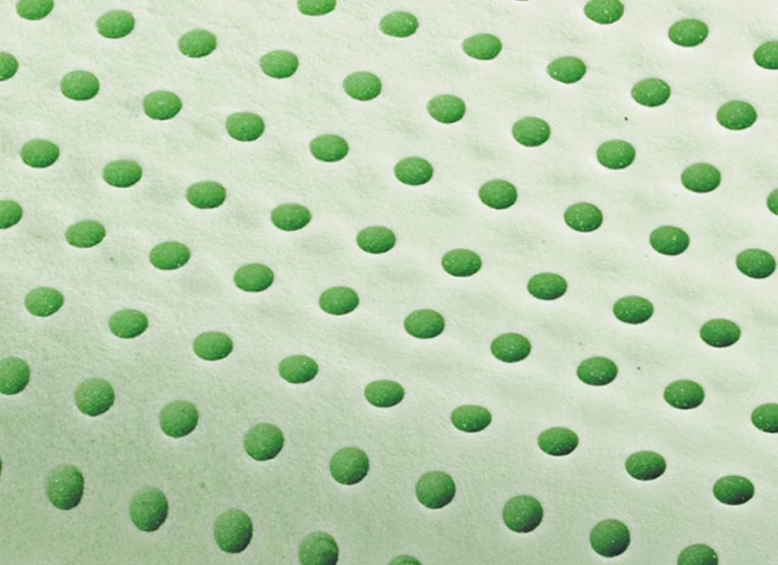 Marcapiuma cuscino memory foam, verde, naturale, alle erbe, 2 pezzi Cuscini standard Naty Shop