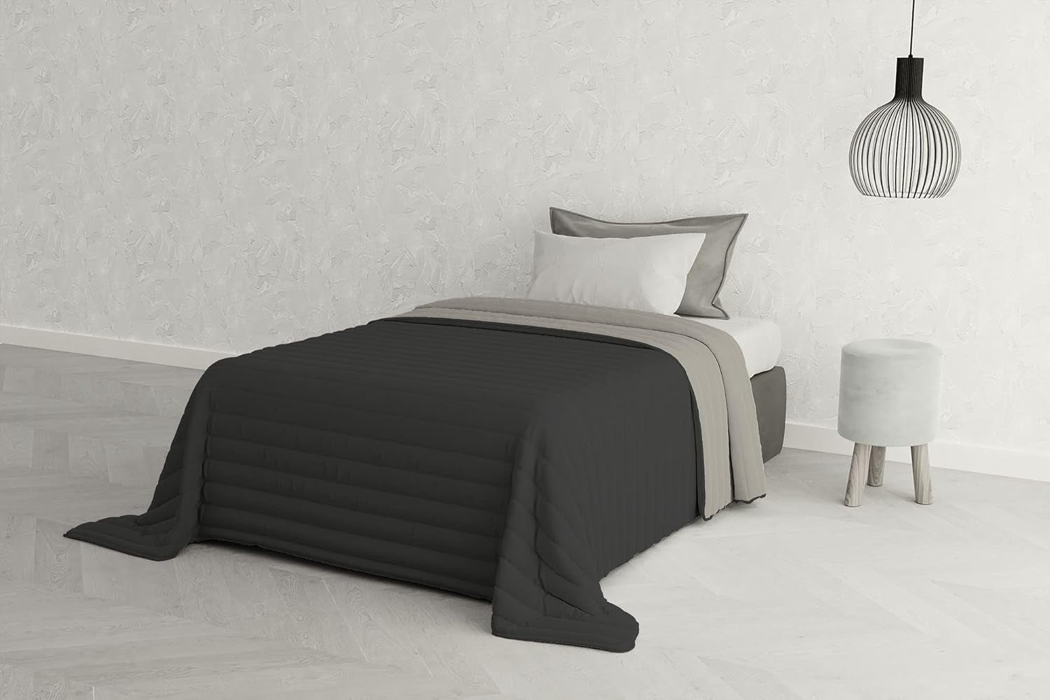 Biancheria da letto italiana Estivo letto singolo, lino, Acqua, 170 X 270 Cm Piumini e trapunte Naty Shop Grigio 170 X 270 Cm