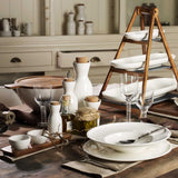 Villeroy & Boch - Artesano Servizio Piatti 6 Pezzi per 2, Bianco, Lavabile in Lavastoviglie, Adatto al Microonde, Set Posate, Set Piatti, Piatti Piani, Piatti Colazione, Piatti Piani, Porcellana Premium