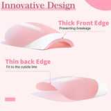 240 set di unghie finte corte francesi, unghie artificiali quadrate, colla sulle unghie, punte per unghie acriliche, unghie finte per donne, nail art fai da te