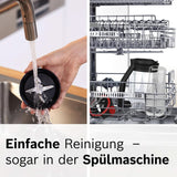 Robot da cucina Bosch Vitapower Serie 4 MMB6174SN, Verbesserte Version, Hochwertige Edelstahl-Klingen, 1.5L Glass Behälter, 0.6L To-Go-Flasche, Spülmaschinenfeste Teile, 30.000 U/Min, 1200 W, Argento Kitchen Naty Shop