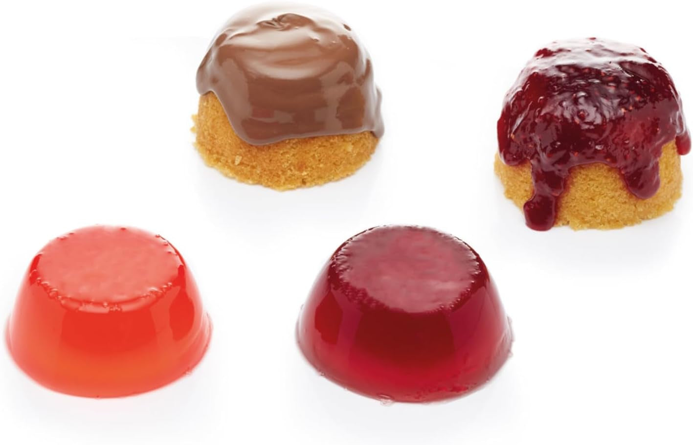 Kitchencraft Mini Stampi per Budino in Alluminio Anodizzato 7,5 cm Set di 4 Stampi da Forno e Vassoi Argento Naty Shop