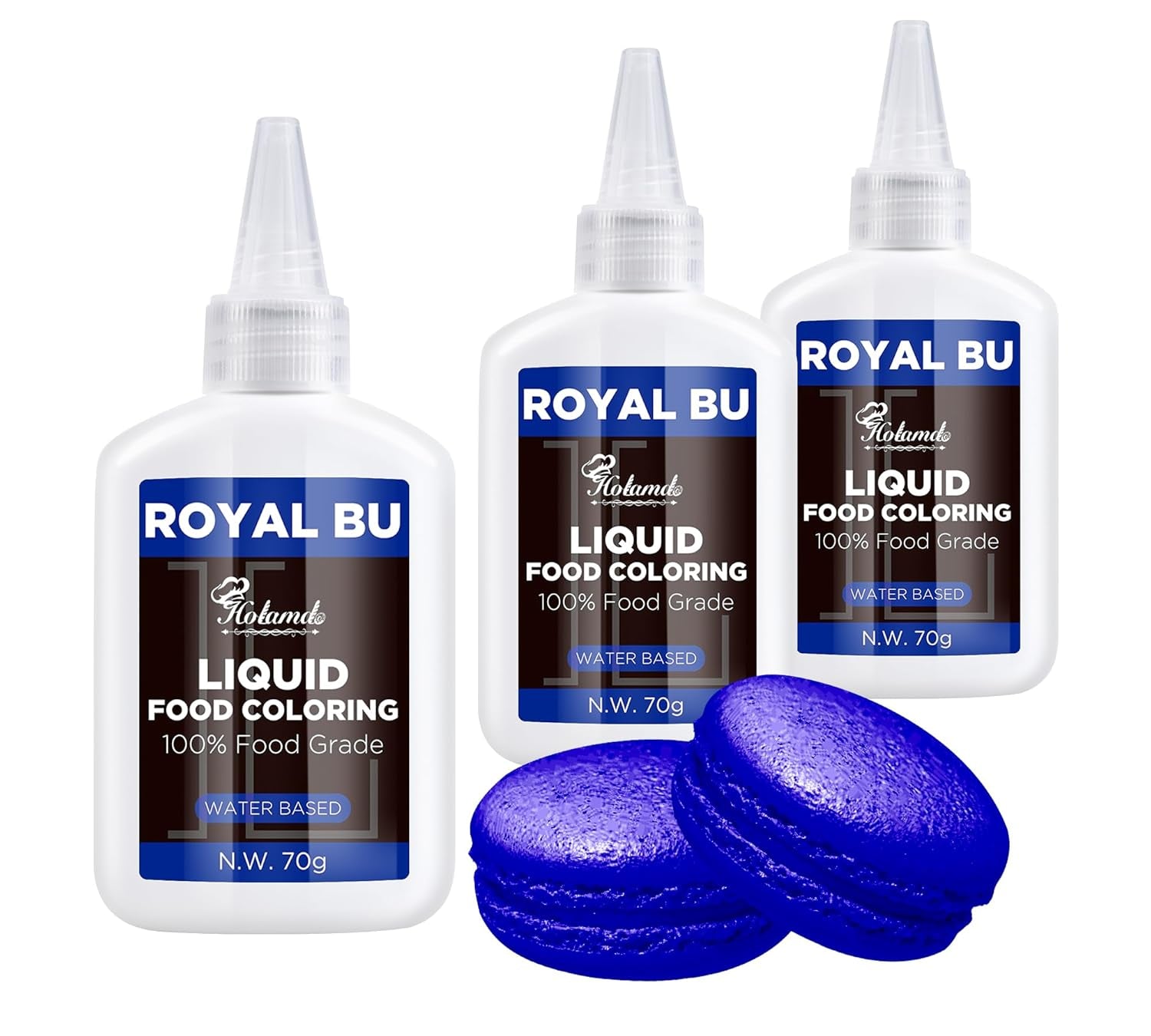 Colorante alimentare liquido, set colorante alimentare Red Velvet per torte da forno, amaretti, biscotti, colorante alimentare per decorare torte, liquido per colorare bevande (70 g x 3)