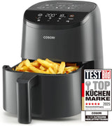 COSORI Friggitrice ad Aria Calda Airfryer, Friggitrice ad Aria Calda 12 in 1 XXL 6,2 L, Friggitrice ad Aria Calda con Finestra di Visualizzazione e Promemoria di Mescolamento, 80 Ricette Elettrodomestici Naty Shop Light Black 2L Mini