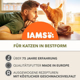 IAMS Delights Land Collection Cibo umido per gatti senza cereali - Confezione con varietà di carne Confezione multipla di cibo umido senza cereali per gatti da 1 anno in su 12 x 85 g