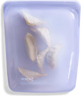 Stasher Bag Borsa per alimenti riutilizzabile in silicone premium da mezzo gallone Blu Resistente Forno Lavabile in lavastoviglie Congelatore Sicura Borsa per il pranzo ecologica Preparazione degli alimenti 1893 ml Scatole per la conservazione degli alimenti Naty Shop Lavanda