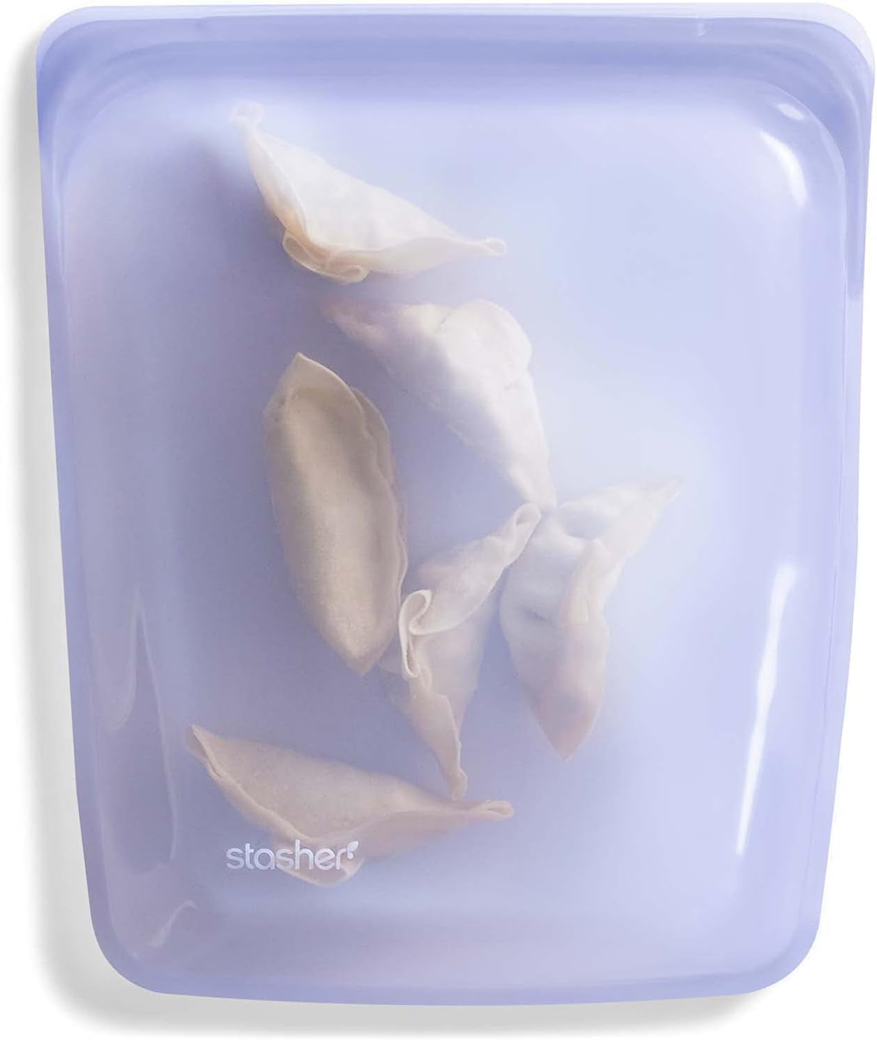 Stasher Bag Borsa per alimenti riutilizzabile in silicone premium da mezzo gallone Blu Resistente Forno Lavabile in lavastoviglie Congelatore Sicura Borsa per il pranzo ecologica Preparazione degli alimenti 1893 ml Scatole per la conservazione degli alimenti Naty Shop Lavanda