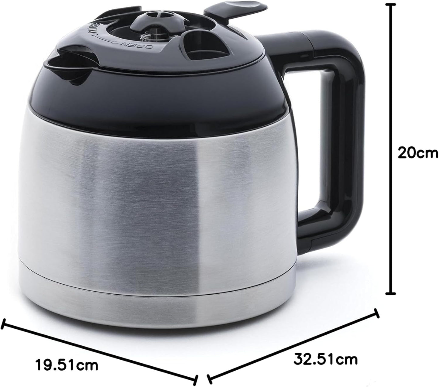 SYBF-CM025 Caffettiera calda, acciaio inossidabile, 1,2 litri, acciaio inossidabile