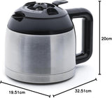 SYBF-CM025 Caffettiera calda, acciaio inossidabile, 1,2 litri, acciaio inossidabile