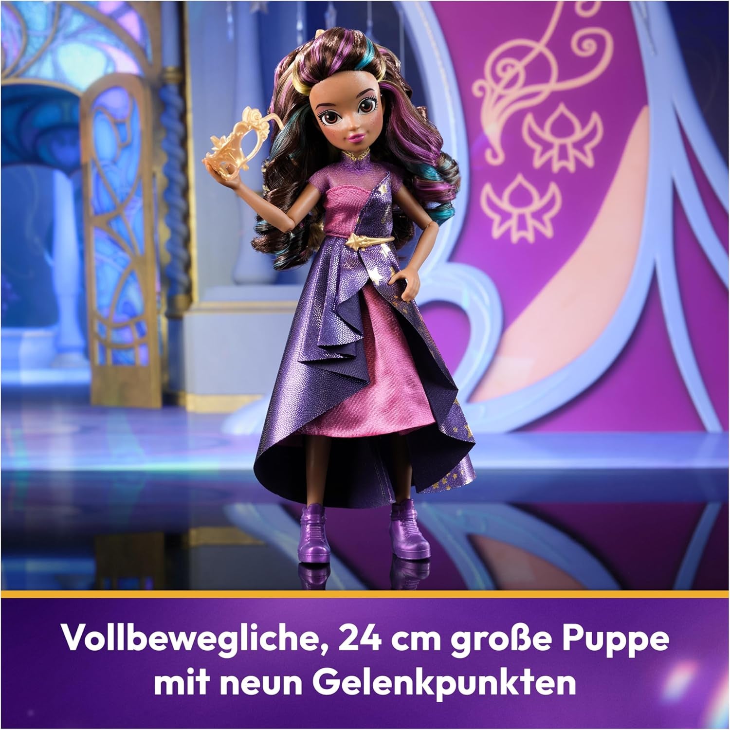 Unicorn Academy Deluxe Ballo in maschera Sophia - bambola da 24 cm della popolare serie Netflix con 2 abiti, travestimento classico e gioco di ruolo, dai 4 anni in su Naty Shop Dolls