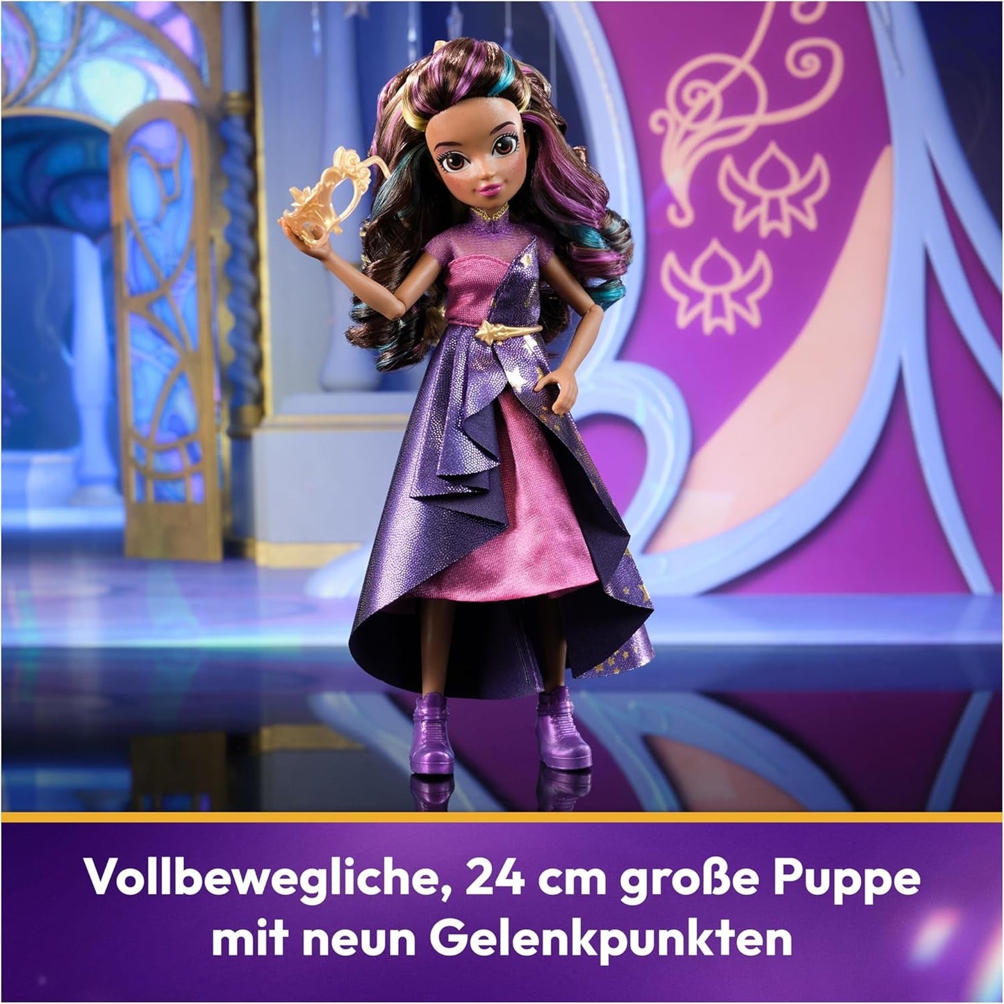 Unicorn Academy Deluxe Masquerade Ball - Sophia Original Doll della popolare serie Netflix, alta 24 cm, con 2 abiti e accessori, dai 4 anni in su