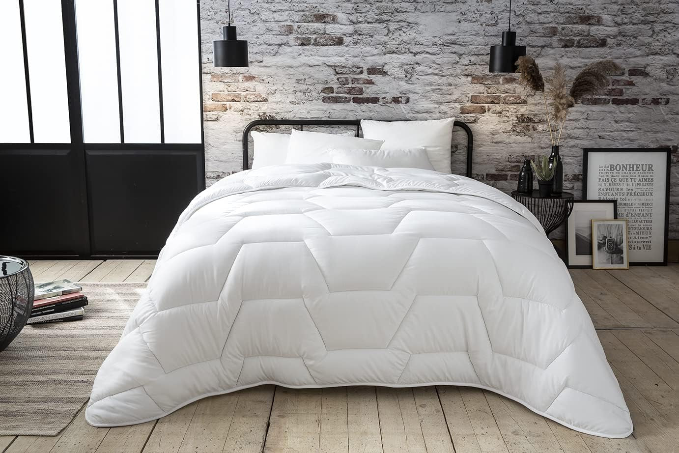 Copripiumino Abeil Acaristop con effetto antiacaro e antibatterico, poliestere, bianco, 200 X 200 cm Piumini e Trapunte Naty Shop
