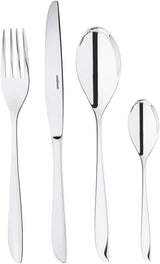 Sambonet 52163-81 Leaf - Servizio Posate Monoblocco in Acciaio Inox 18/10 Naty Shop Set 6 Persone - 24 Pezzi