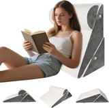 Cuscino a cuneo regolabile per letto, Cuscino da lettura per letto e divano, Cuscino per reflusso in schiuma, Cuscino per la schiena, Apnea notturna, Lettura, Elevazione del sonno, Cuscino per le gambe, Mal di schiena, Russamento