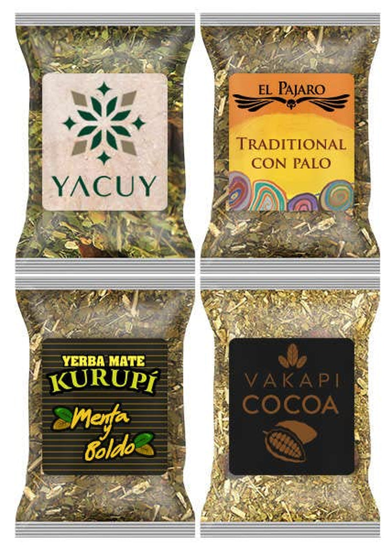 Set da tè Yerba Mate ● Tè Mate al Mango Tropicales 500G ● Set da tè Mate 4X25G ● Tè Mate con frutta ● Tè Yerba Mate con mango, ananas, limone