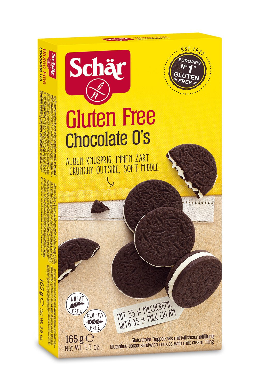 Cioccolato senza glutine O'S 165 g, confezione da 6