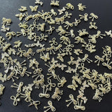 50 Pezzi 3D Fiocco Oro Charms Per Unghie Farfalla Nail Art Charms Legierung Bogen Nagel Charms Nägel Zubehör Schleife Nagelschmuck Metall Schleifen Schmetterling Nageldesign Nagelanhänger Nailart Strasssteine