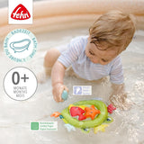 Rete da bagno a forma di rana Fehn - Giocattolo da bagnetto per vasca da bagno - Gioco acquatico galleggiante per un gioioso divertimento in bagno - Giocattolo da bagno per neonati e bambini da 0+ mesi Baby Toys Naty Shop