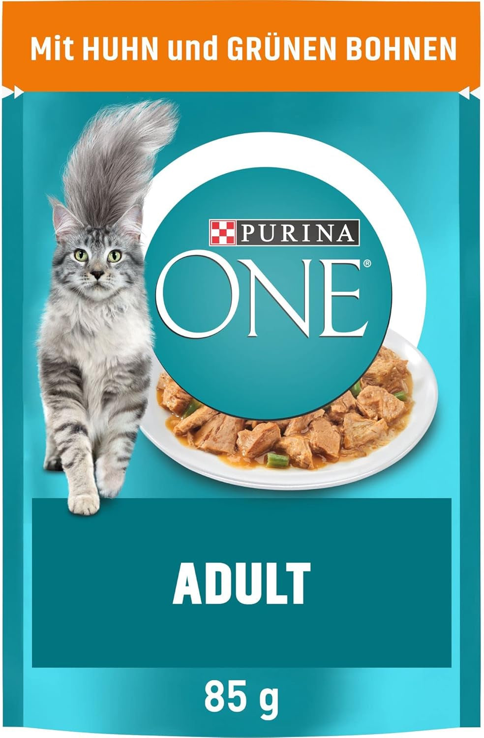 PURINA ONE Cibo umido per gatti adulti, teneri pezzi in salsa di pollo, confezione da 26 (26 x 85 g)