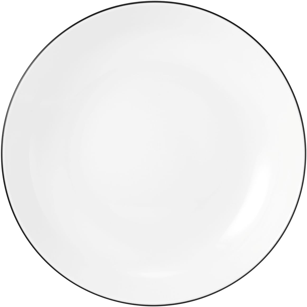 Servizio tavola Seltmann Weiden 001.737148 Lido - 6 Piatti Piani + 6 Sottopiatti - 12 Pezzi - Black Line