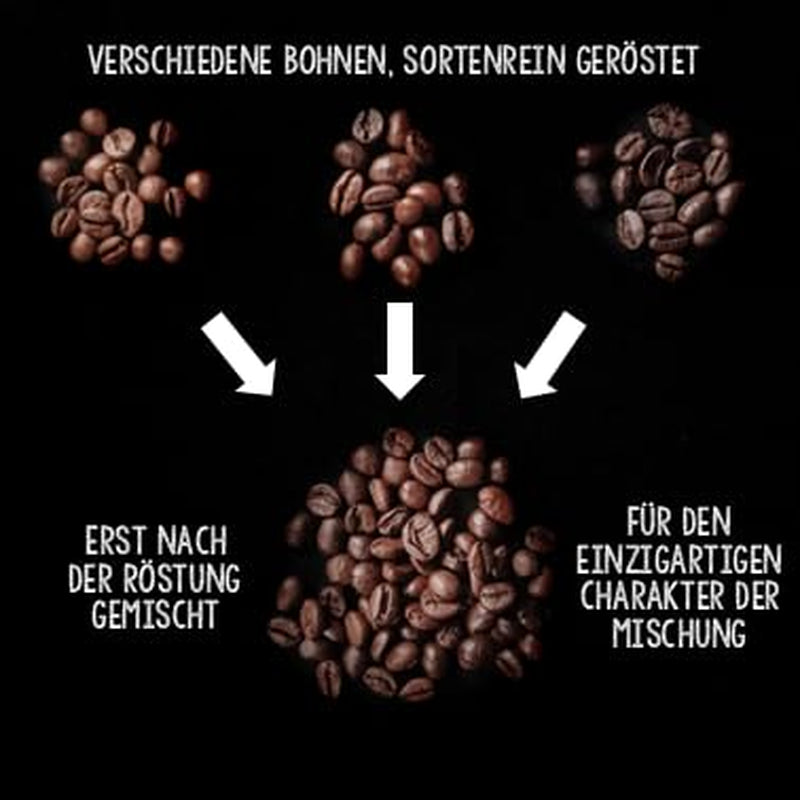 - Kaffeebohnen 2kg - Geröstet extra lento - wenig Säure und Bitterstoffe - Barista-Qualität - Finest Cream - Best Espresso für Fullyautomaten - 4 x 500 g