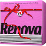 Tovaglioli di carta fucsia Renova Red Label - 70 tovaglioli